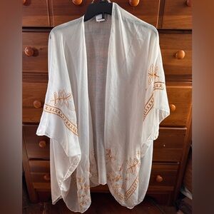 Sonoma Sheer Floral Kimono Cover Up One Size